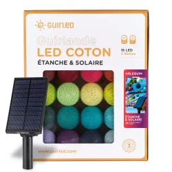 Solar light ball garland - Harlequin Outdoor - Guirled