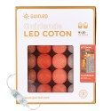 Ottomaans Klassiek – LED-lichtslinger met katoenen balletjes voor binnen