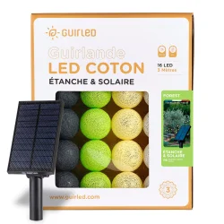 Outdoor light ball garland - Forest - Guirled