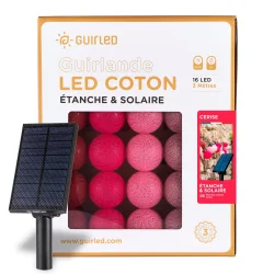 Guirnalda de bolas luminosas solares - Cereza - Guirled