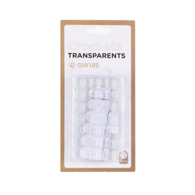 Set of 20 white adhesive hooks for indoor fairy lights
