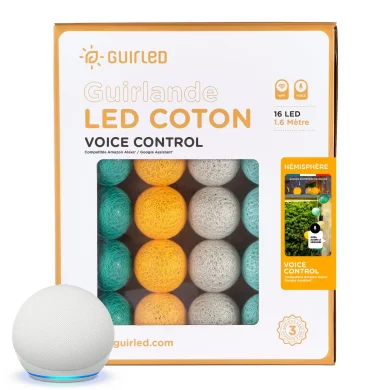 Light ball garland - Hemisphere Voice Control - Guirled
