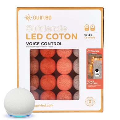 Light ball garland - Ottoman Voice Command - Guirled