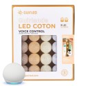 Light ball garland - Cotton Voice Command - Guirled