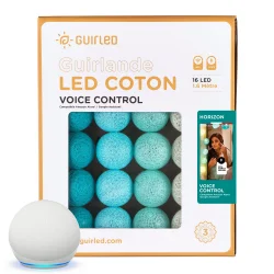 Guirnalda de bolas luminosas - Horizonte Control por Voz - Guirled