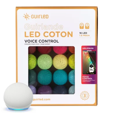 Light ball garland - Harlequin Voice Control - Guirled