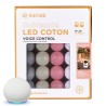 Églantine Commande Vocale Intérieur Guirlande lumineuse boules coton Google & Alexa