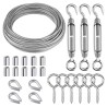 Kit de fijación Guinguette cable de acero de 15 metros con tensor.