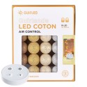 Guirled - Guirlande Air Control -  Radiance Télécommandée Guirlande lumineuse boules coton LED USB