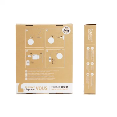 Guirled - Guirlande lumineuse Classique -  Flocon Classique Guirlande lumineuse boules coton LED USB