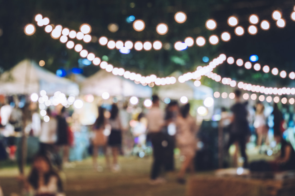 Geburtstag Guinguette Garten Geburtstag Girlanden im Freien