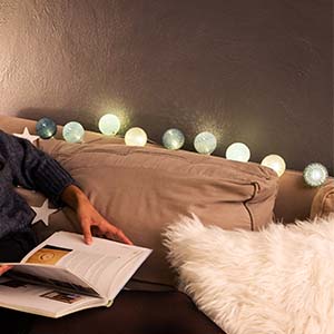 guirlande lumineuse boule coton guirled