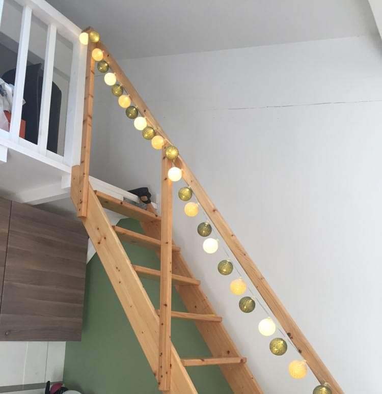 Girlanden-Treppe für den Außenbereich