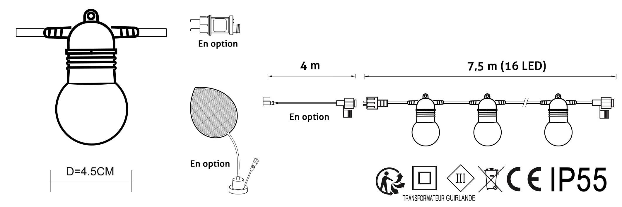 Domensions Guinguette White