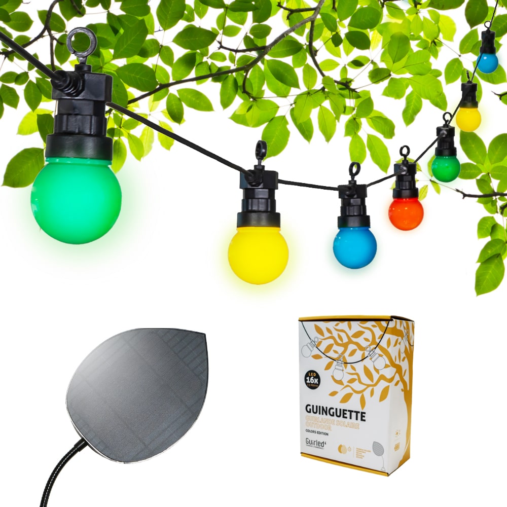 Guirlande Solaire Micro Led Multicolore L.7,5 m - Gamm vert