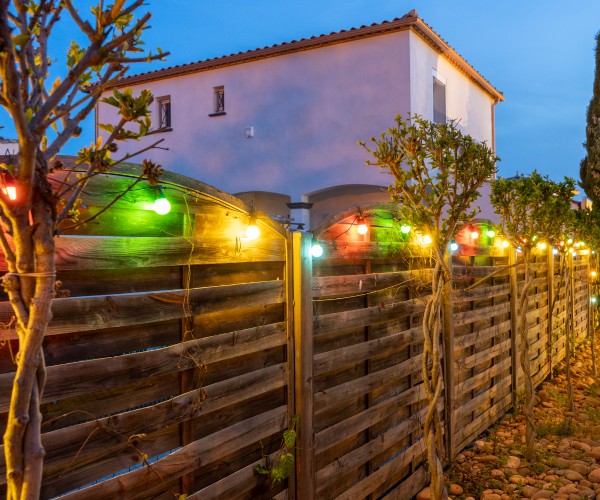 Guirlande guinguette solaire jardin