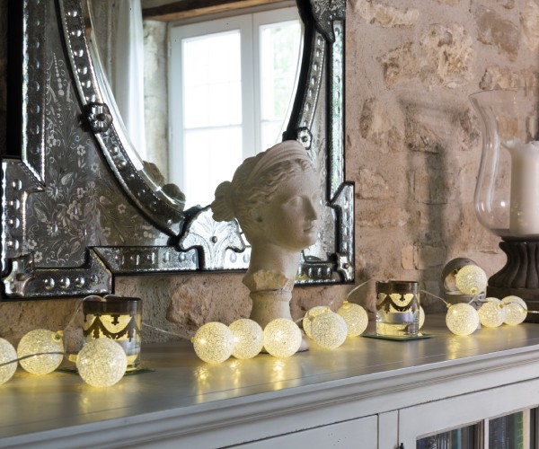 Guirlande lumineuse salon