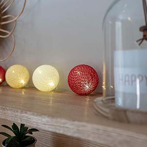 guirlande lumineuse boule coton guirled