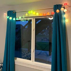 guirlande lumineuse boule coton arlequin guirled