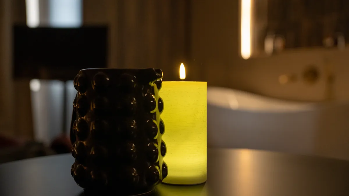 Bougie LED Guirled en cire véritable à flamme vacillante