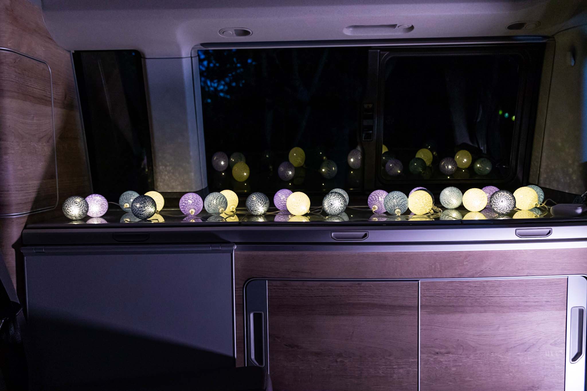 Lichterkette für Camping Kastenwagengirlande