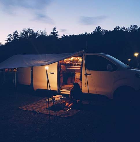 Solarleuchte Camping Van Guinguette