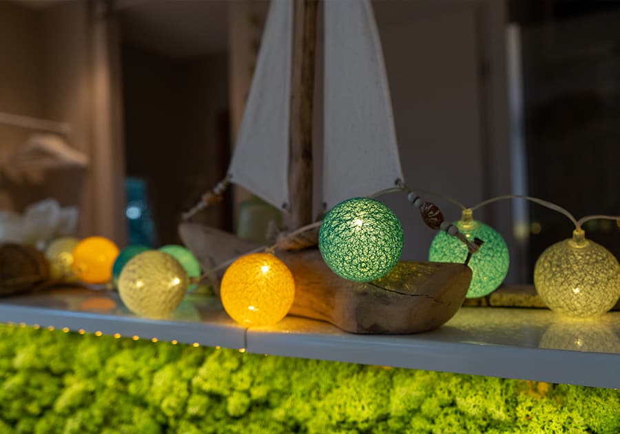 guirlande lumineuse coton