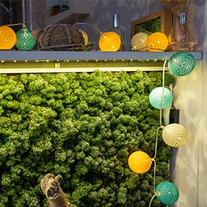 guirlande lumineuse boule coton guirled