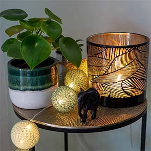 guirlande lumineuse boule coton guirled