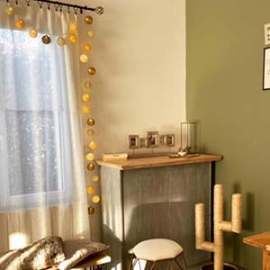 guirlande lumineuse boule coton guirled