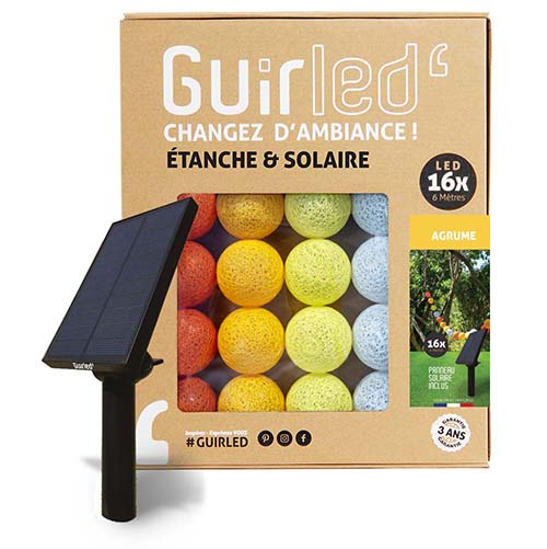 Solar-Girlande guirled