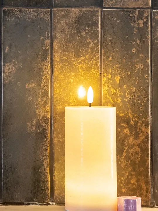 Bougies LED en vraie cire